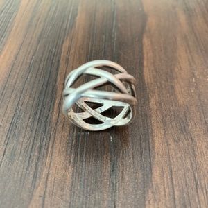 Tiffany & Co. | Genuine Sliver Woven Knot Ring